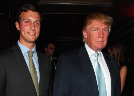Jared Kushner and President Donald Trump caught on the cameras.